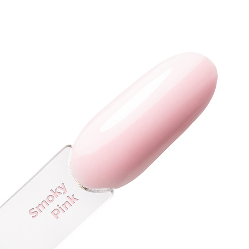 Budujący żel samopoziomujący twardy średniogęsty builder gel self leveling Molly Nails Smoky Pink HEMA/Di-HEMA Free 50 g