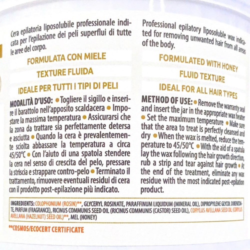 Cera depilatoria in barattolo Arcocere Natural 400 ml