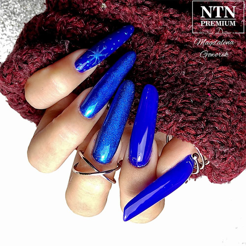Spiegelstaub für Nageldekorationen Glass Effect Allepaznokcie Blue Nr. 8