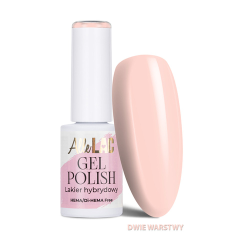Lakier hybrydowy LED/UV Gel Polish Nudes N22 Light Rose AlleLac HEMA/Di-HEMA Free 6g