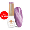 5 + 1 gratis. Esmalte híbrido magnético Cat Eye Womanity Miss Violet Molly Nails sin HEMA/Di-HEMA, 8 g, n.º 442