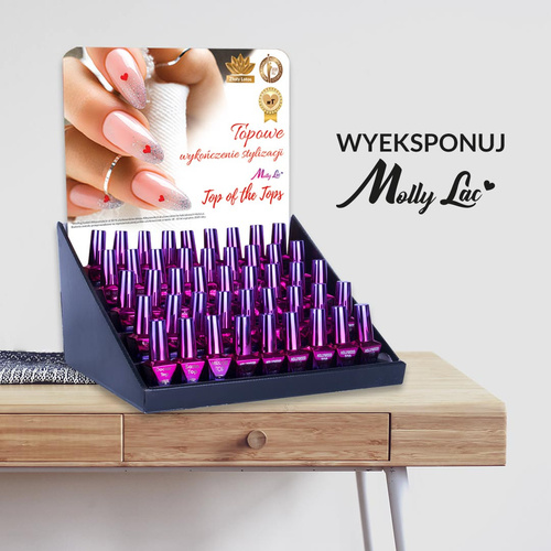 Ekspozytor na 45 topów hybrydowych MollyLac 5 ml – pusty