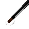 Pincel doble cara para gel de 11 mm (ovalado) y para decoraciones de 10 mm, Staleks PRO Expert, negro 