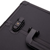 XXXL 4-in-1 Cosmetic Case with 360° Swivel Wheels - Solid Black with Black Hardware