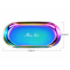 10+1 gratis: MollyNails Metall-Werkzeugablage, oval, Regenbogenfarben