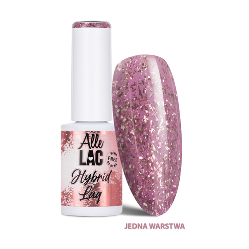 Lakier hybrydowy LED/UV Gel Polish Pinks PI20 Electric Glitter AlleLac HEMA/Di-HEMA Free 6g