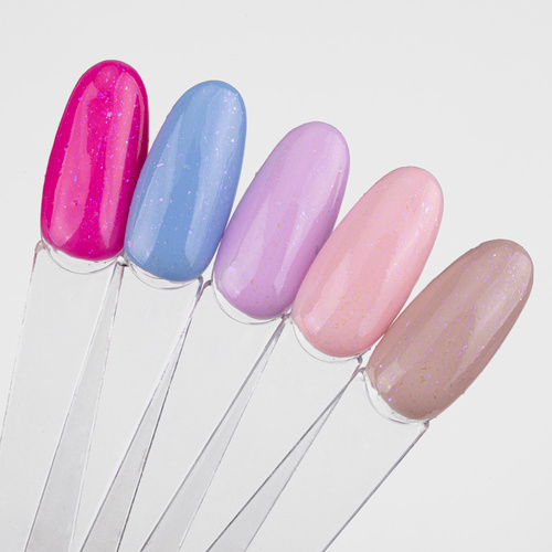 5+1gratis Top LED/UV no wipe brokatowy Molly Nails Sparkle Top Zodiac 10g