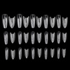 Moldes dobles tipo sándwich para la construcción de uñas, forma ovalada W557 de Molly Nails, 240 unidades