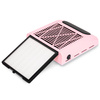 20 unidades. Filtro de polvo de 80 W tipo casete AlleLac, con 1 ventilador, color rosa, 858-8
