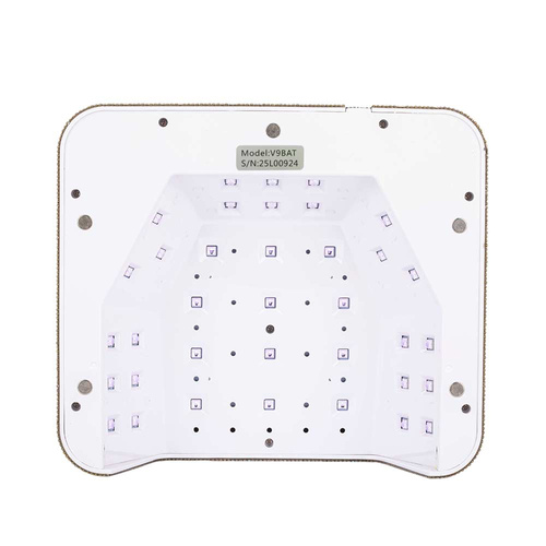 Lámpara UV/LED para uñas de 36 W Molly Nails para esmaltes híbridos, geles y acrilogel, inalámbrica con circonitas V9BAT