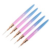 AlleLac Ombre-Dekorationspinsel-Set Nr. 2, 5-teilig