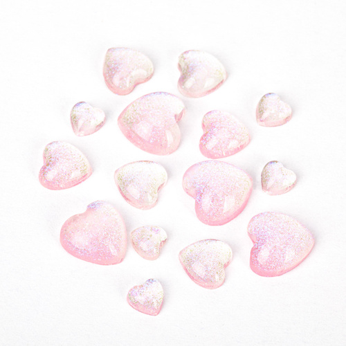Décoration pour ongles en forme de cœur 3D Molly Nails n° 2, 40 pièces