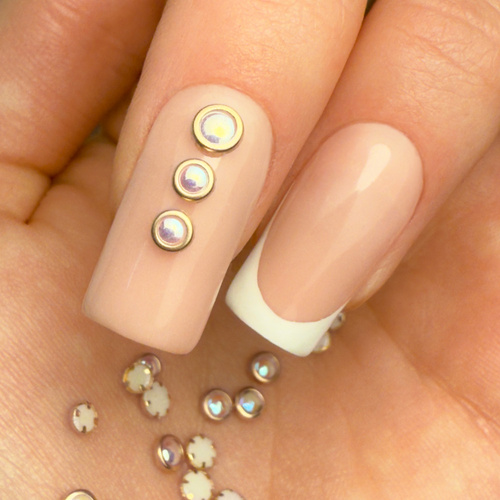 Прикраси для нігтів «Карусель» з перлинами від Molly Nails, золоті, приблизно 150 штук