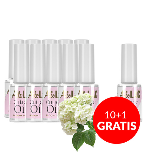 10+1 free AlleLac cuticle oil with Bloom Touch fragrance, 7 ml