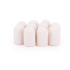 Pedicure caps 7 mm, grit 80, 10 pcs, ABS Podo AlleMed, White