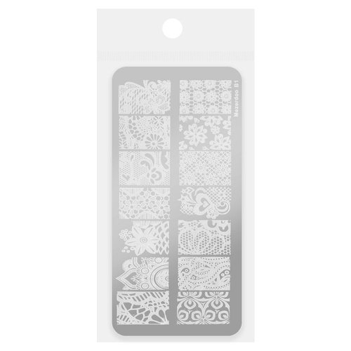Plaque pour tampons à motifs Mezerdoo B1