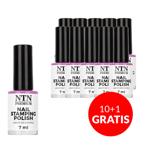 10 + 1 gratis NTN Premium Stempel- und Plättchenlack, rosa, 7 ml, Nr. 103