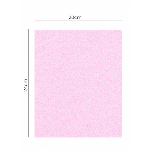 Pink non-woven filter pads for air purifiers, 100 pieces