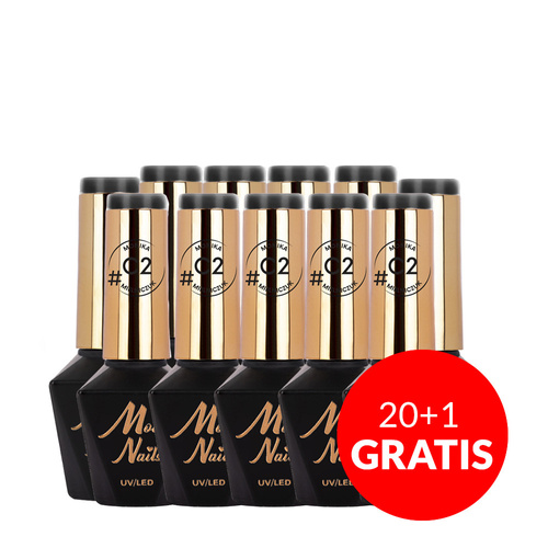 20+1 free Molly Nails Classic hybrid nail polish by Monika Mielniczuk HEMA/Di-HEMA free 8g No. C2