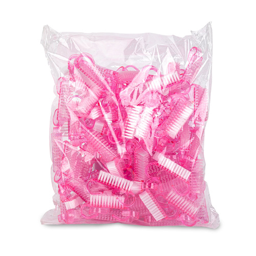 Maniküre- und Staubpinsel, klein, rosa, 100 Stück