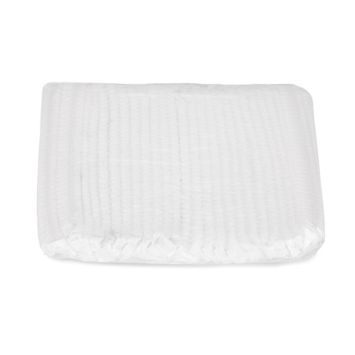 Non-woven fabric shower cap, accordion style, 100 pcs