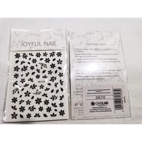 Naklejki do paznokci cienkie samoprzylepne serduszka Z-D4214 brown brązowe
