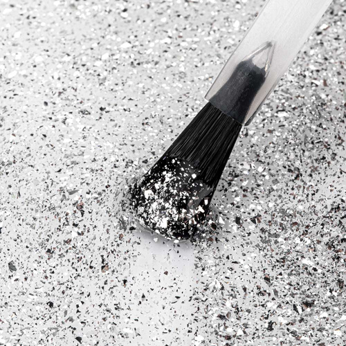 100+50 gratis Top Drop Flakes Silver, capa superior sin necesidad de limpiar ni enjuagar, NTN Premium, sin HEMA ni Di-HEMA, 7 g