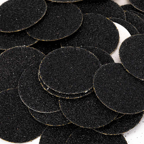 Disques abrasifs interchangeables, grain 80, pour PodoDisk, taille L, 25 mm, 50 pièces