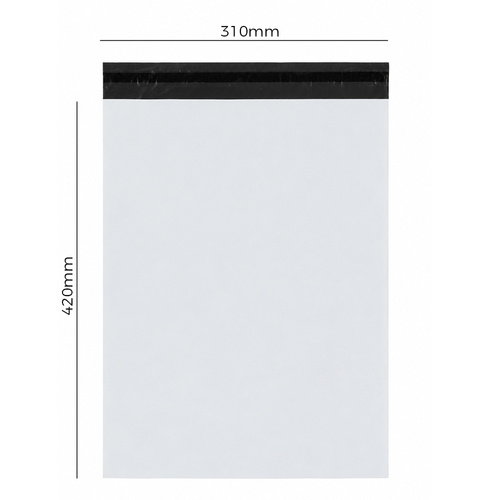 White Courier Envelopes, 310x420 mm, 50 pieces