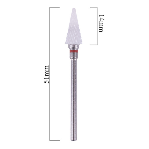 Triangle-Keramikfräser zum Abtragen von Masse, Tannenbaumform, konisch, S 3/32'', fein