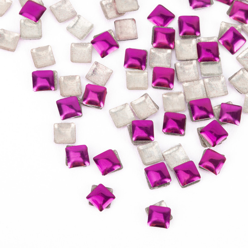 ShinePins: borchie lisce, decorazioni luccicanti per unghie, quadrate, grandi, NTN Premium n. 9, 5 g