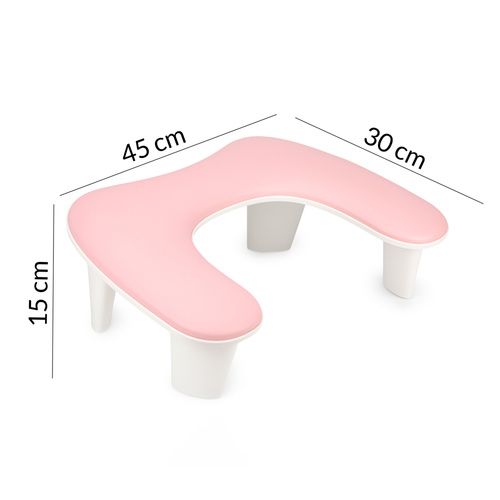 Support pour manucure sur pied MollyNails, rose