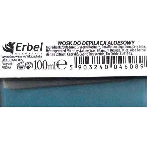 Enthaarungswachs, schmale Rolle, Erbel Aloe, 100 ml