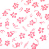 Dünne, selbstklebende Nagelsticker mit Blumenmotiven SWA20, hellrosa