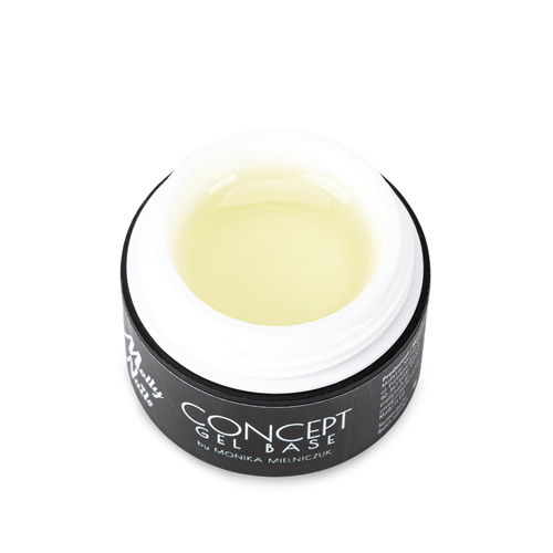 20+1gratis Baza wcierka zwiększająca przyczepność Concept Gel Base by Monika Mielniczuk MollyNails Clear HEMA/Di-HEMA Free 5g