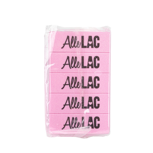 Mini polisseuse double face Buffer 180/240 AlleLac rose, lot de 15 pièces