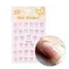 Adhesivos para uñas 5D autoadhesivos con lazos rosas SD-2159 MollyNails