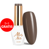 5+1gratis Lakier hybrydowy Molly Nails Choco Dreams Brownie HEMA/Di-HEMA Free 8g Nr 356