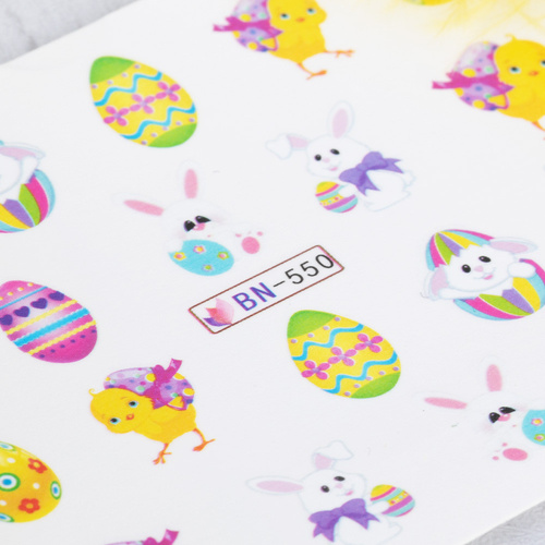 Adhesivos acuáticos para uñas de Pascua BN-550