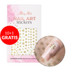 10+1gratis Naklejki do paznokci cienkie samoprzylepne świąteczne MollyNails F282 złote