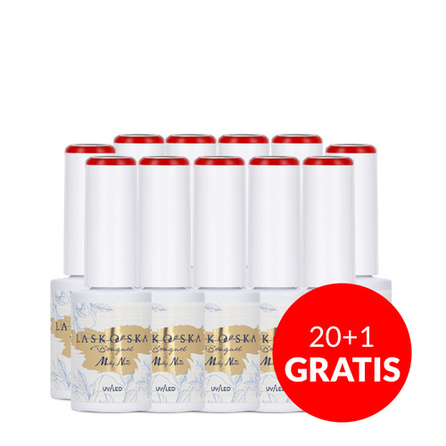 20 + 1 gratis LED/UV-Gel-Nagellack Molly Nails @Bouquet by Laskovska Rose Kiss HEMA/Di-HEMA-frei 7 g