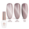 Lakier hybrydowy LED/UV Gel Polish Cat Eye Crystal Water Nr 163 MollyNails HEMA/Di-HEMA Free 8g