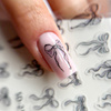 Selbstklebende 5D-Nagelaufkleber mit schwarzen Schleifen SD-2157 MollyNails
