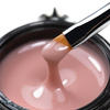 Budujący żel samopoziomujący twardy średniogęsty builder gel self leveling Molly Nails Nutty Nut HEMA/Di-HEMA Free 15 g