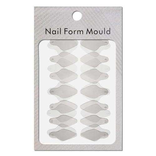 Stampi autoadesivi in silicone per Dual Form, forma ovale corta ST012-2 MollyLac, 24 pezzi