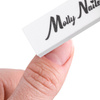 Mini-Doppelseitige Polierscheibe Buffer 100/180 von MollyNails, weiß, 50 Stück
