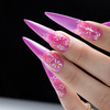 5+1gratis Kolorowy top bez przemywania top no wipe Crystal Glass Molly Nails Purple HEMA/Di-HEMA Free 10g