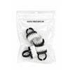 Cepillo en forma de anillo para manicura y polvo NTN Premium, negro, 5 unidades