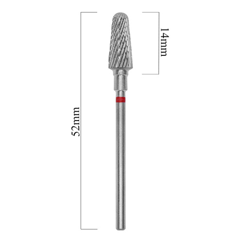 Frez z węglika spiekanego ścięty stożek czerwony Staleks Expert 6/14mm