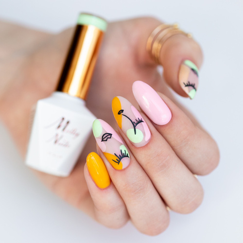 Lakier hybrydowy Molly Nails Fancy Fashion Affection HEMA/Di-HEMA Free 8g Nr 330